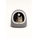 Paws & Whiskers krevet za mačke Alaska STD, 40 x 35 x 35 cm, sivi u