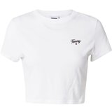 Tommy Jeans Majica nočno modra / rdeča / bela | Shoptok.si
