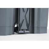AmerBox kanta za otpad s pedalom, 68L, svetlosiva, 490x410x(H)660mm | Eponuda.com