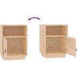  Noćni ormarići 2 kom 40 x 34 x 55 cm od masivne borovine | shoptok.hr