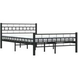 Posteljni okvir črn jeklen 120x200 cm, (20645012) | Shoptok.si