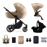 Kinderkraft Kolica 3u1 Prime 2 Pro, Bež Cene
