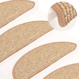  Samoljepljivi otirači za stepenice 15kom 56x17x3cm svjetlosmeđi | shoptok.hr