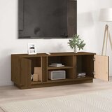 TV ormarić smeđa boja meda 110 x 35 x 40 5 cm masivna borovina | shoptok.hr