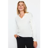 Trendyol Ecru Polo Collar Knitwear Sweater Cijene