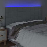  Posteljno vzglavje svetlo sivo 180x5x118/128 cm blago, (20793645) | Shoptok.si