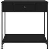  Konzolni stol crni 75 x 34 5 x 75 cm od konstruiranog drva | shoptok.hr