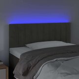  LED posteljno vzglavje temno sivo 100x5x78/88 cm žamet, (20734981) | Shoptok.si