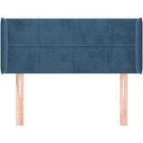  Vzglavje z ušesi temno modro 103x16x78/88 cm žamet, (20952773) | Shoptok.si