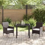  3-delni vrtnarski jedilni set Rjava Poli Ratan, (22087360) | Shoptok.si