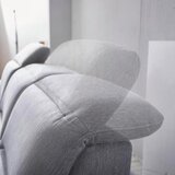 Stylife KOTNA SEDEŽNA GARNITURA, tkanina rjavosiva | Shoptok.si