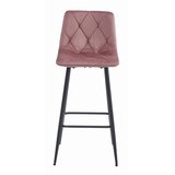 NADO stolac - tamnoružičasti baršun / crne noge x 3 | shoptok.hr