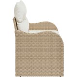  Vrtni kauč s jastukom Bež 121 x 62 x 69cm poliratan | Eponuda.ba
