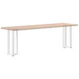  Noge za konzolni stol T-oblika 2 kom Bijele 25x28x(72-73) cm Čelik | shoptok.hr