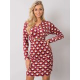 Italy Moda Dress-DHJ-SK-12695.26P-Dark Pink | shoptok.hr