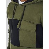 DStreet Bluza męska z kapturem khaki | Shoptok.si