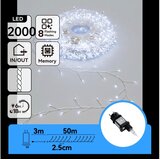 Aigostar LED spoljašnja božićna girlanda 2000xLED/8 funkcija 53m IP44 hladna bela Cene
