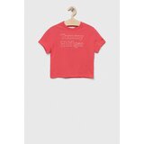 Tommy Hilfiger Otroška kratka majica oranžna barva | Shoptok.si