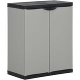  Vrtni ormarić za otpad sivo-crni 68 x 40 x 85 cm PP | shoptok.hr