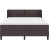 Box Spring Krevet s Madracem Tamnosmeđi 140x190 cm Tkanina | shoptok.hr