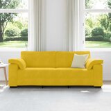  Trosjed Žuti 220x77x82 cm Baršun | Shoptok.si