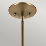  Kichler KL-DEELA-P-CPZ - Luster na šipci DEELA 1xE27/60W/230V prečnik 17,8 cm mesing | Eponuda.com