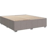  Krevet s oprugama i madracem smeđesivi 200x200 cm od tkanine | shoptok.hr