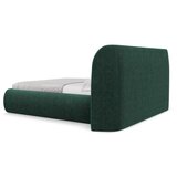 Makamii Tamno zeleni tapecirani bračni krevet s prostorom za odlaganje s podnicom 160x200 cm Hauke – | shoptok.hr
