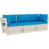 The Living Store Vrtni kavč trosed iz palet z blazinami smrekovina - Kavč Iz Palet, (21422118) | Shoptok.si