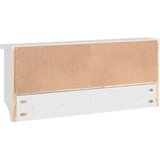 vidaXL Stenski obešalnik za plašče "SANDNES" bela 87x12x35 cm les bor | Shoptok.si