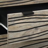 vidaXL Stranske omare 2 pcs Bela 60 x 33,5 x 75 cm Trd grob mango les | Shoptok.si