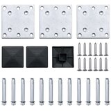 vidaXL set panela za ogradu WPC 353 x 146 cm smeđi | shoptok.hr