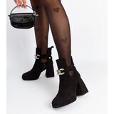 Gemre Black ankle boots embellished with rhinestones Elm | shoptok.hr