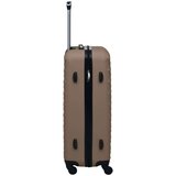 vidaXL Čvrsti kovčeg s kotačima smeđi ABS | shoptok.hr