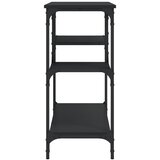  Konzolni stol s policama crni 100 x 35 x 75 cm | Eponuda.com