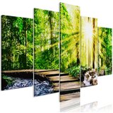  Slika - Forest Footbridge (5 Parts) Wide 100x50 Cijene