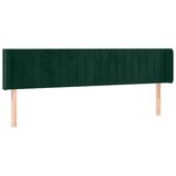  LED uzglavlje tamnozeleno 203x16x78/88 cm baršunasto | shoptok.hr