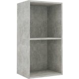vidaXL Knjižna omara 2-nadstropna betonsko siva 40x30x76,5 cm | Shoptok.si