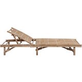  Ležaljka za sunčanje od bambusa s jastukom | shoptok.hr