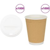  Papirnate šalice za kavu s poklopcem 1000 kom 12 oz 300 ml | shoptok.hr
