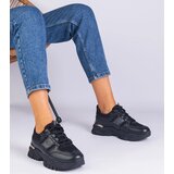 Gemre Ariella women's black sneakers adorned with glitter | shoptok.hr