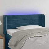  LED uzglavlje tamnoplavo 83x16x78/88 cm baršunasto | shoptok.hr