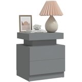 Maison Chic Nočna omarica - Nočna miza siva 45x35x52 cm inženirski les, (21688181) | Shoptok.si