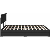  Krevet s od storage Crna 200 x 200 cm Konstruirano drvo | shoptok.hr