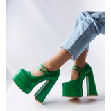 Gemre Green high block heel pumps Chouinard | Shoptok.si