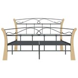  Za krevet crni metalni 120 x 200 cm | shoptok.hr