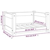  Pasja postelja medeno rjavo 55,5x45,5x28 cm trdna borovina, (20799583) | Shoptok.si