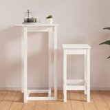  Barski stol bijeli 60 x 60 x 110 cm od masivne borovine | Eponuda.ba