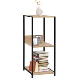 vidaXL Male ravne police za knjige crne/hrast 33,5x39,6x79,7 cm iverica | shoptok.hr