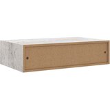  Zidna polica s ladicom siva boja betona 40 x 23,5 x 10 cm MDF | shoptok.hr